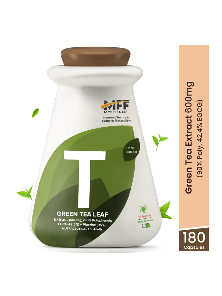 MyFitFuel Green Tea Leaf Extract (90% Polyphenols Egcg 42.5%) + Piperine (95%) 600mg-image-44