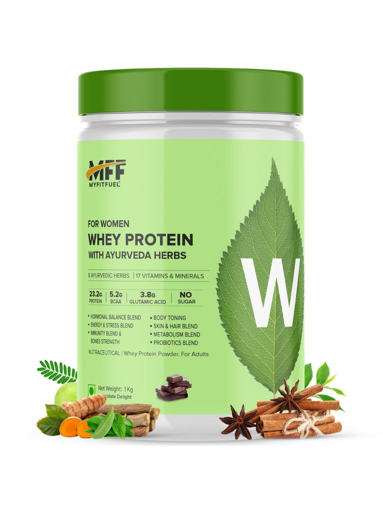 MyFitFuel Women Clean Whey Protein With 25 Ayurveda Herbs - Chocolate Delight