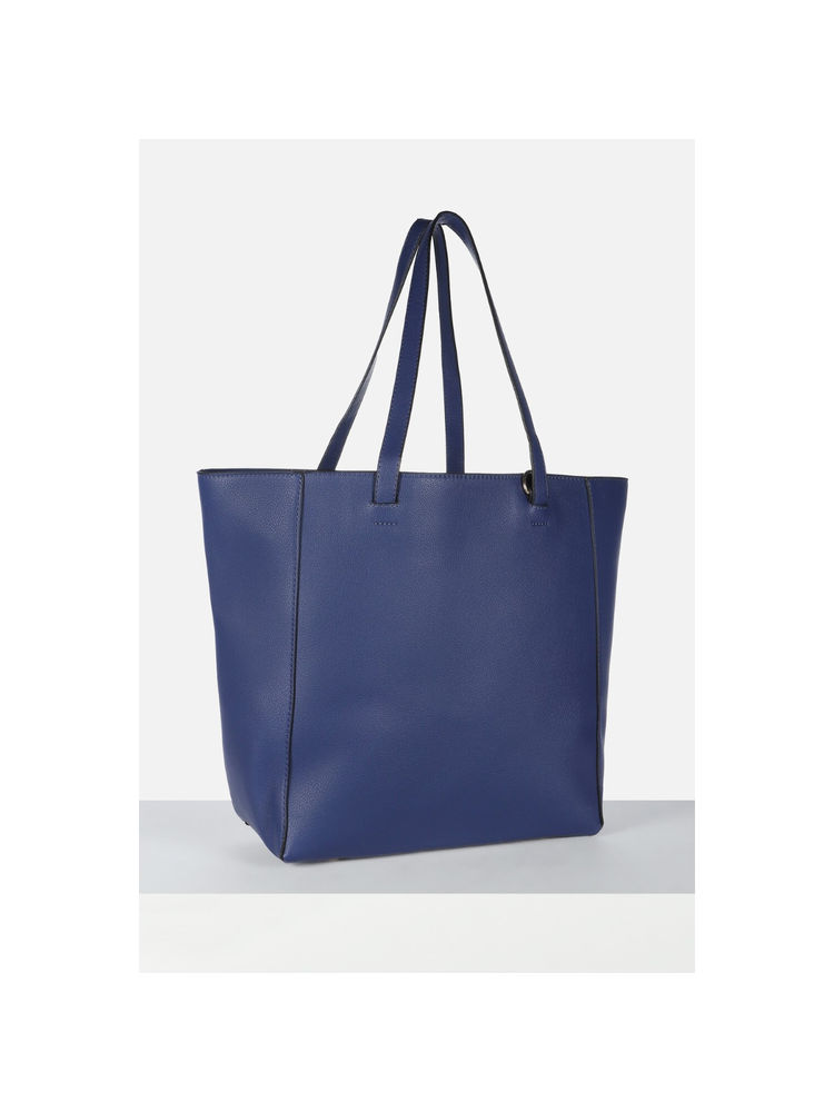 Allen Solly Women Navy Blue Formal Handbag with Detachable Strap-picture-18