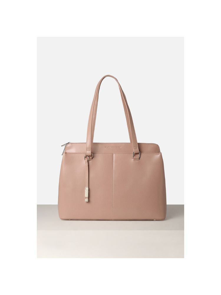 Van Heusen Women Peach Solid Formal Handbag-picture-26