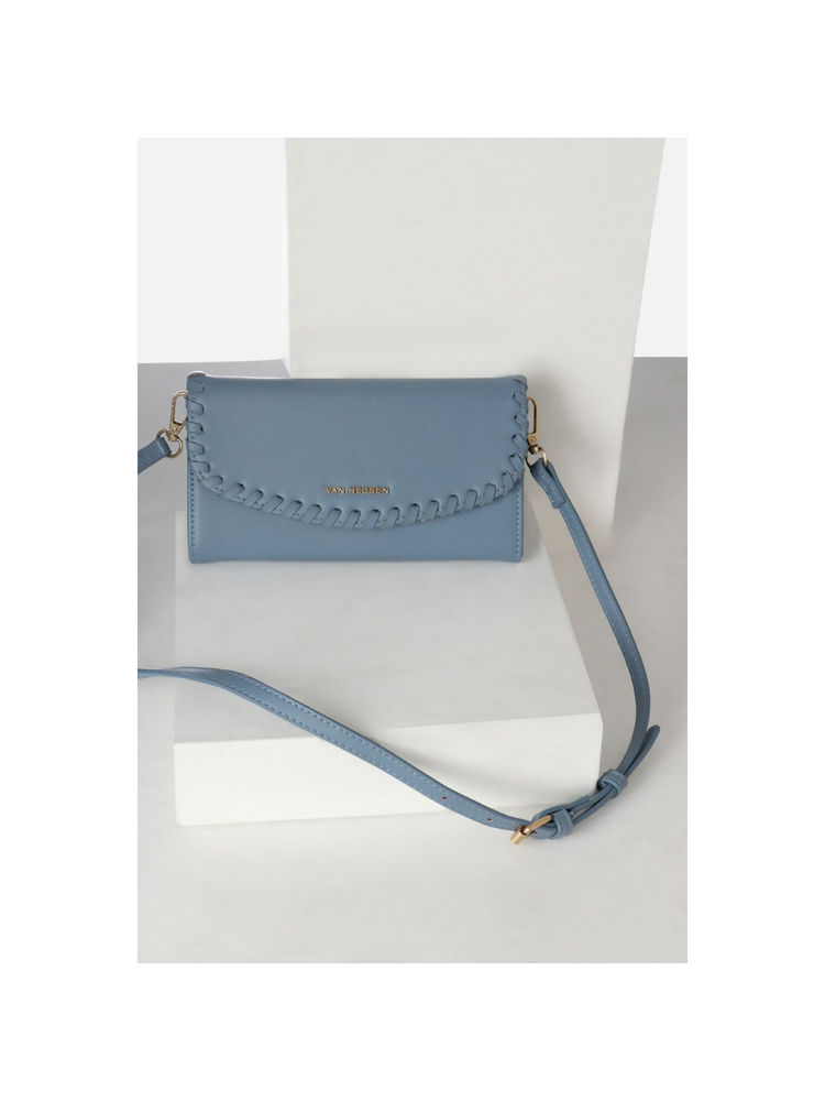 Van Heusen Women Blue Solid Casual Sling Bag-picture-14