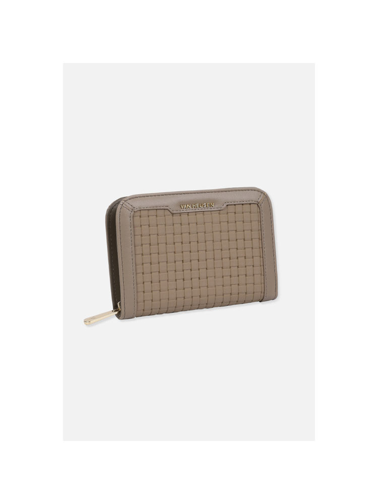 Van Heusen Women Taupe Self Design Casual Wallets-image-49