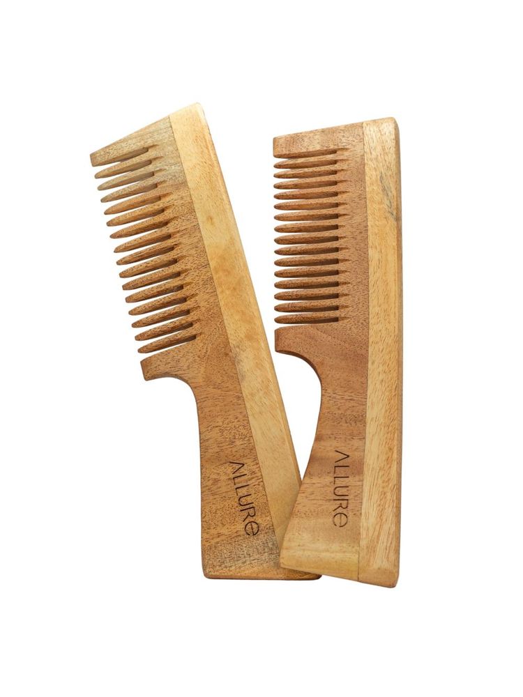 Allure Wooden Neem Comb CD-02 - Pack of 2-picture-12