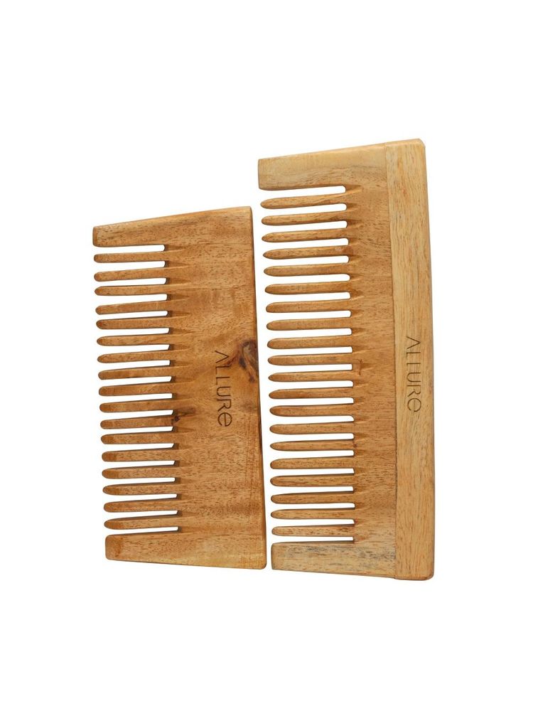 Allure Wooden Neem Comb CS-01+CS-02-picture-20