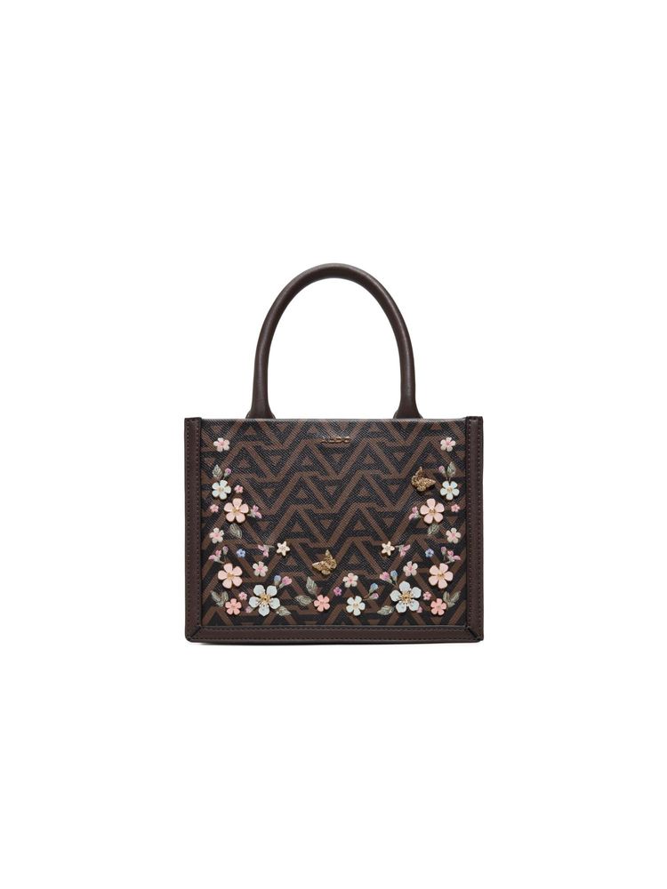Aldo CASSIEA Brown Women Satchel Bag With Detachable Strap-image-48