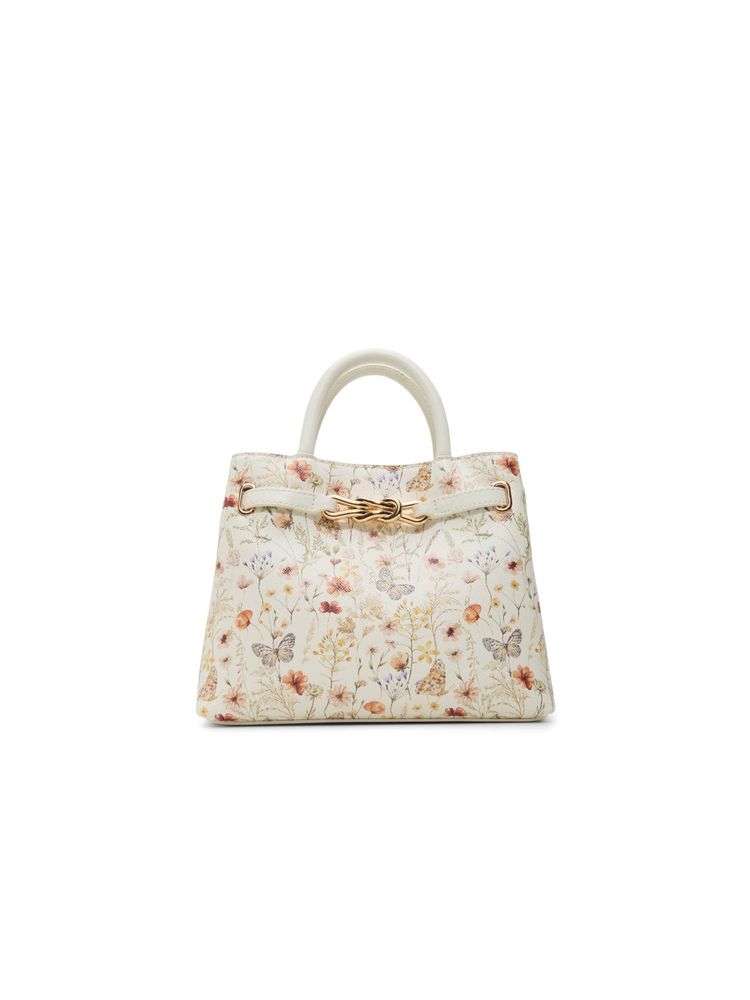 Aldo VALMIRA White Women Satchel Bag With Detachable Strap-image-9