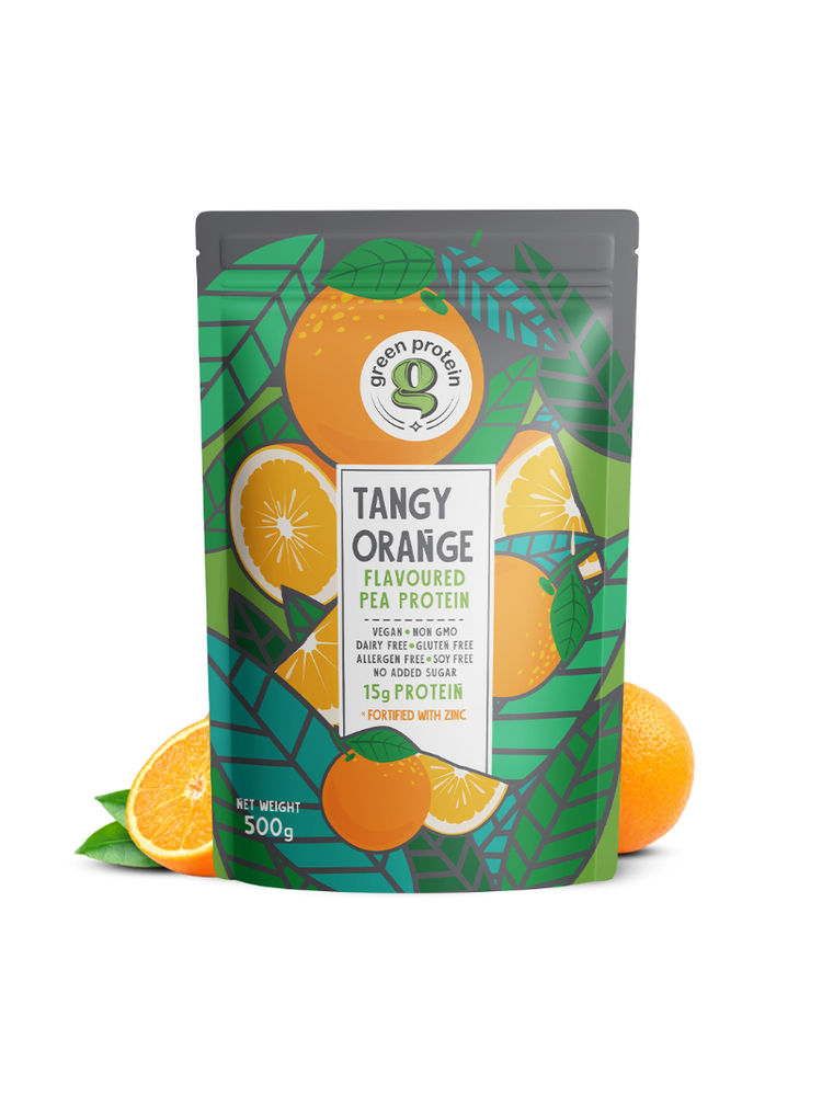 Green Protein Flavoured Pea Protein Powder - Tangy Orange