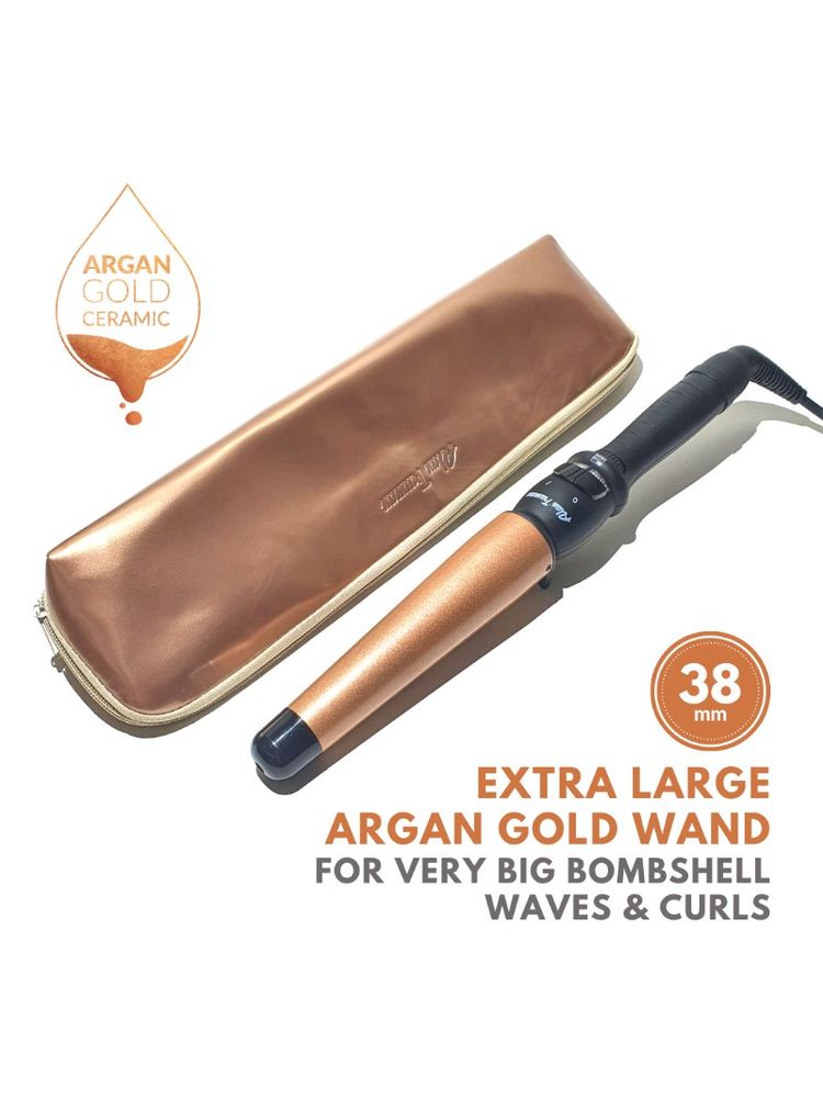 Alan Truman Argan Gold X Large Conical Curling Wand 38-25mm-picture-48