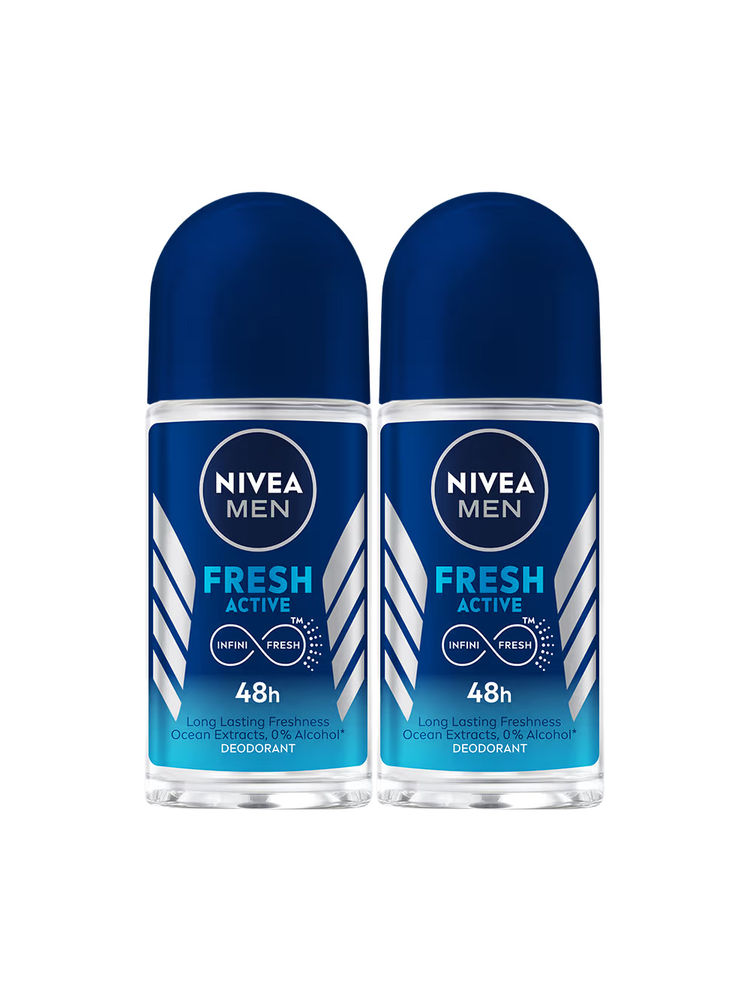 NIVEA MEN Fresh Active Deodorant Roll On - Pack of 2-picture-12