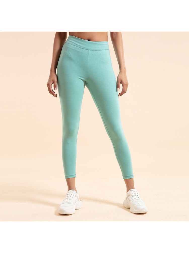 nykd by nykaa Nykd All Day Essential Cotton Leggings-NYAT076 Wasabi-picture-24