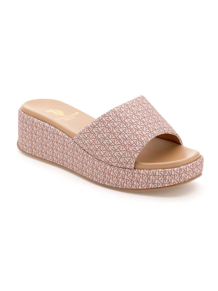 U.S. POLO ASSN. Women Savina Beige Wedges-picture-17