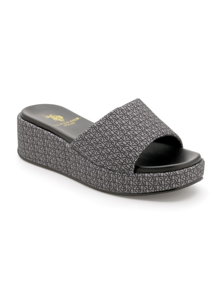 U.S. POLO ASSN. Women Savina Black Wedges-picture-31