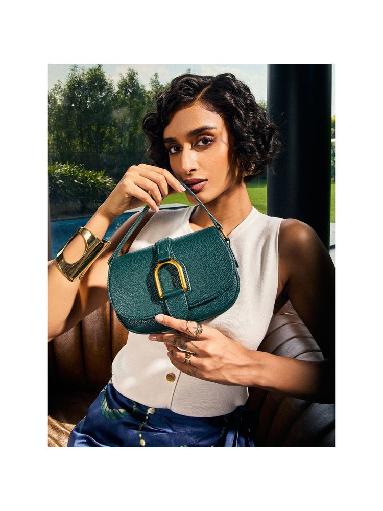 kazo fashion Kazo Green Cairo Sling Bag With Detachable Strap (S)-picture-17
