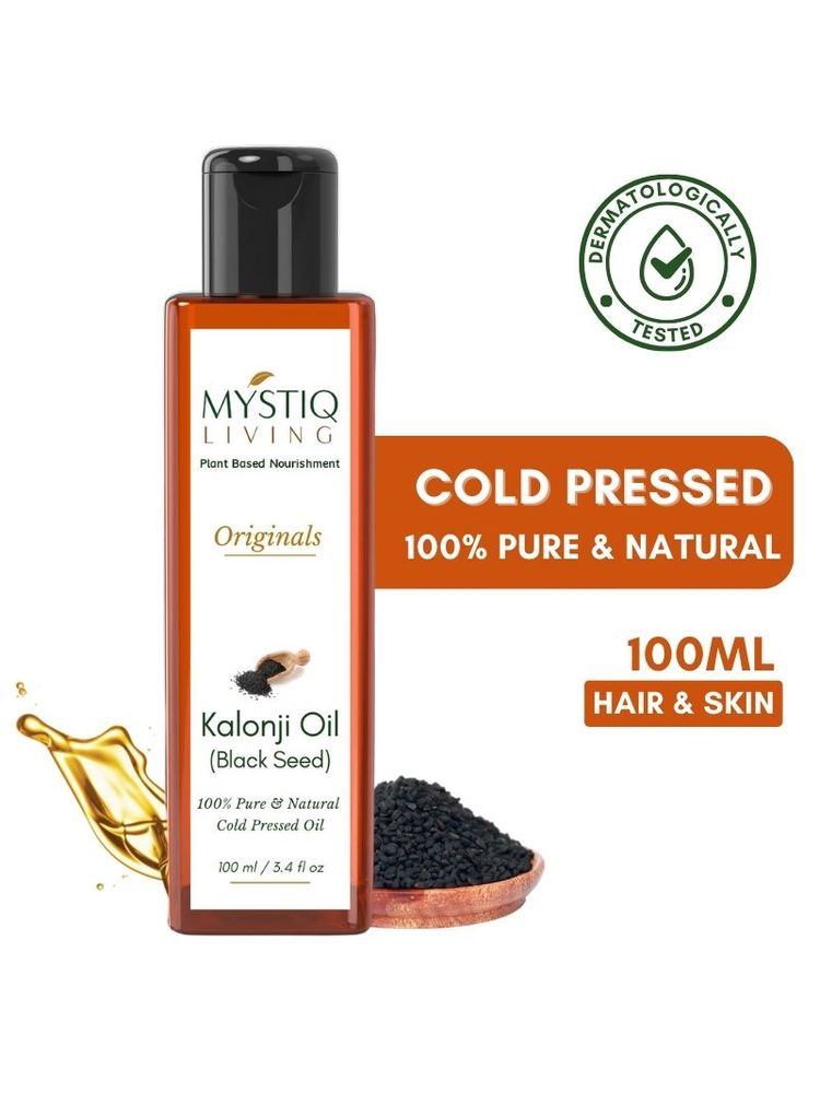 Mystiq Living Kalonji Oil 100% Pure Cold Pressed Oil (Onion Black Seed) for Hair-picture-17