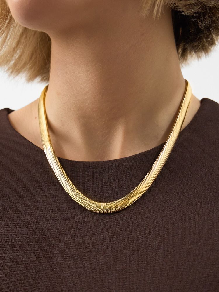 Accessorize London Women's Chunky Snake Chain Necklace-picture-22