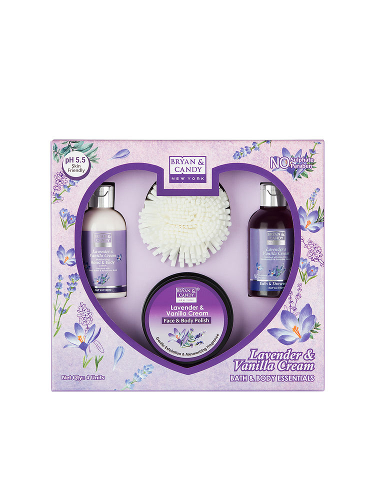 BRYAN & CANDY New York Lavender And Vanilla Cream Gift Set For Women Combo Heart Kit (Pack Of 3)-image-35