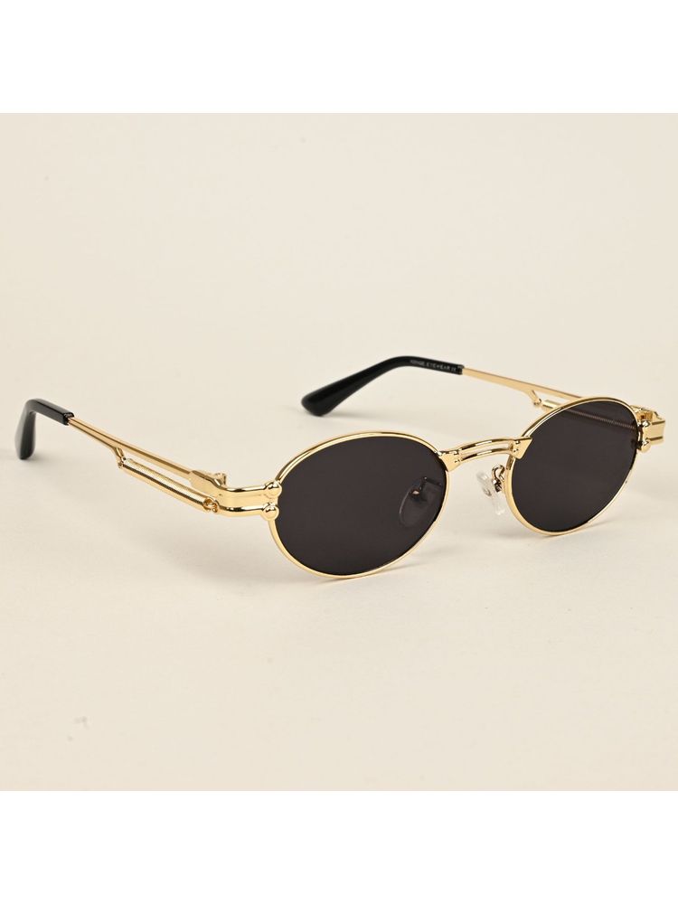 Voyage Oval Sunglasses for Men & Women - Gold (50)
