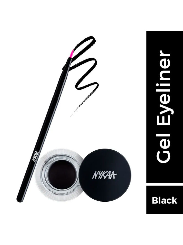 nykaa cosmetics Nykaa Black Magic! Gel Eyeliner - Jet Black-picture-17