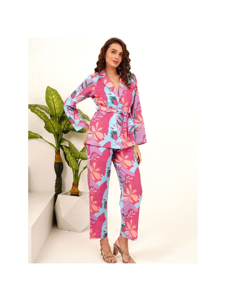 Slumber Jill Blazer Style Co-Ord (Set of 2)-picture-11