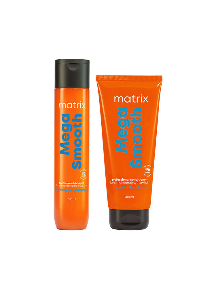 Matrix Mega Smooth Shampoo and Conditioner for Frizzy, Defy Frizz for 4 Days