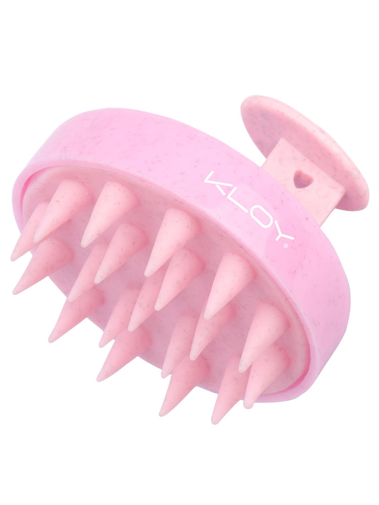 KLOY Round Hair Scalp Massager Shampoo Brush - Textured Pink-picture-10