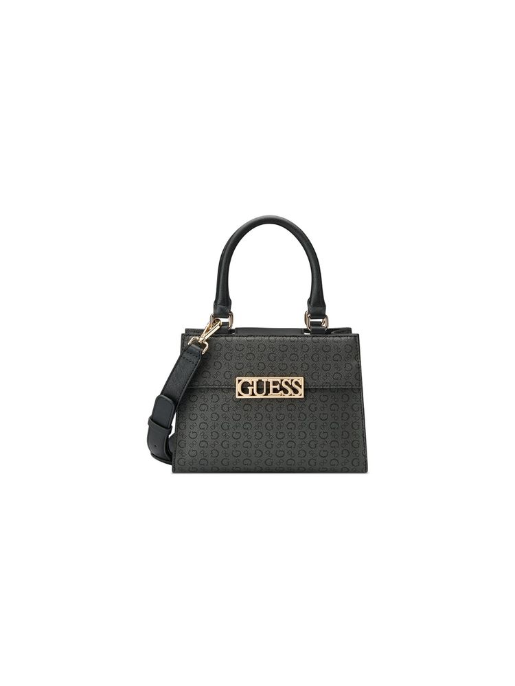 guess fashion Guess Women Black Printed Pu Bellatrix Mini Satchel Bag-picture-25