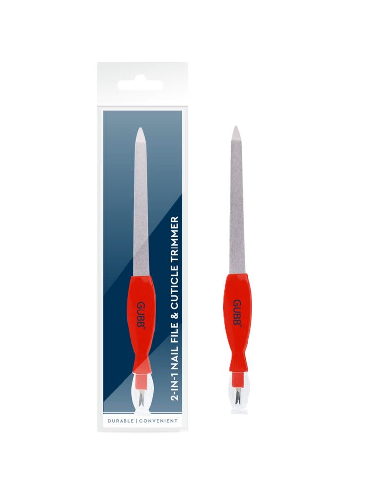 GUBB 2 In 1 Cuticle Trimmer and Nail File Manicure Tool-image-5