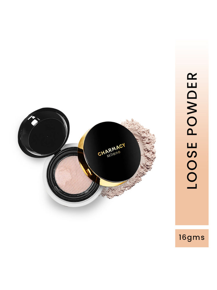 Charmacy Milano Set & Fix Loose Powder - Oil Control, Flash-Proof, Mattifying