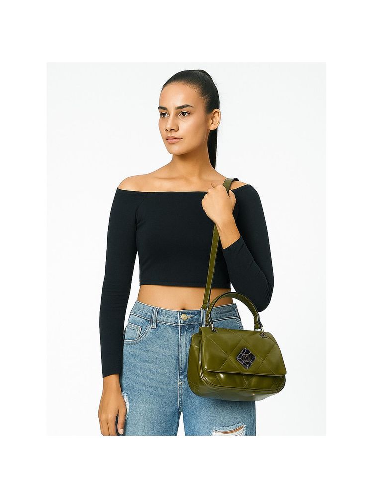 ESBEDA Olive Classic Sling Bag-image-9
