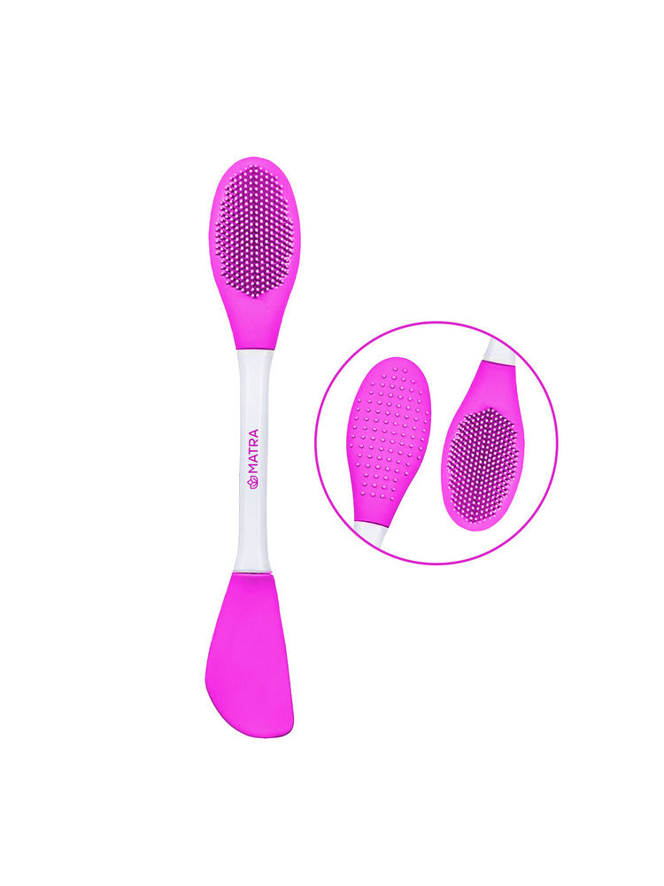 Matra Silicone Face Mask Applicator & Lip Scrubber Cleansing Brush Dual Sided Brush-picture-14