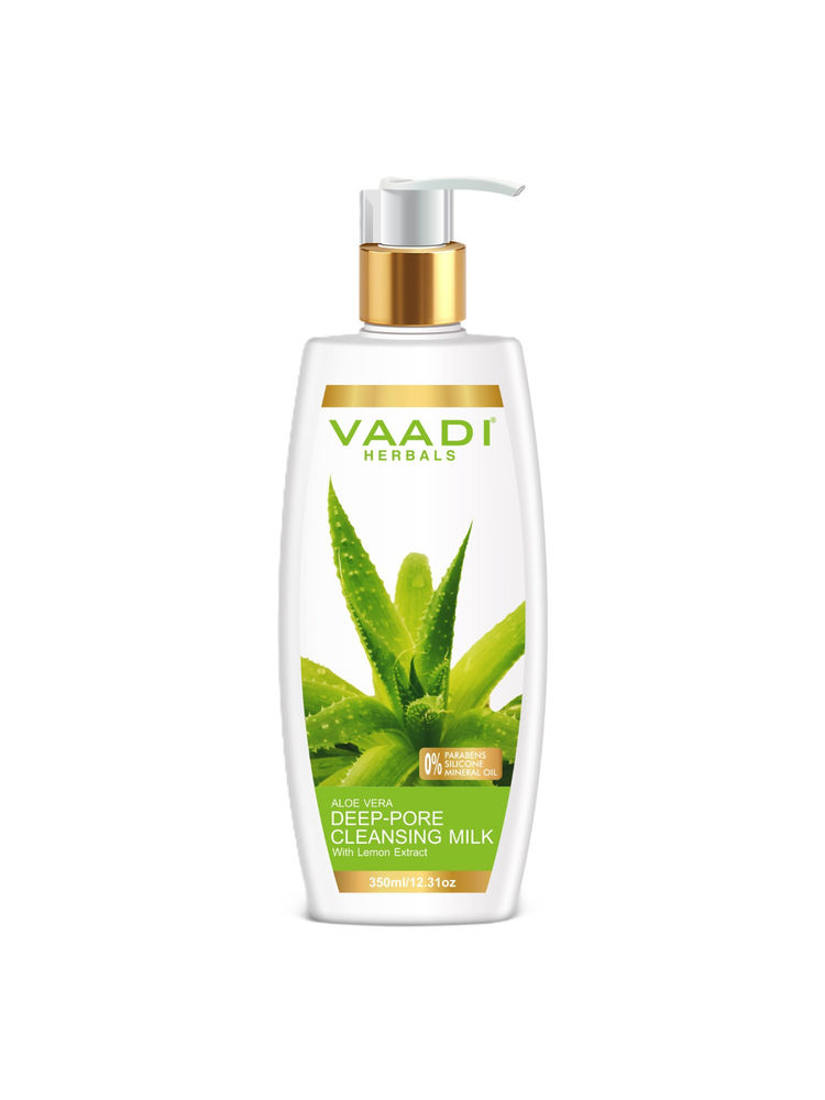 Vaadi Herbals Aloevera Deep Pore Cleansing Milk With Lemon Extract-picture-28