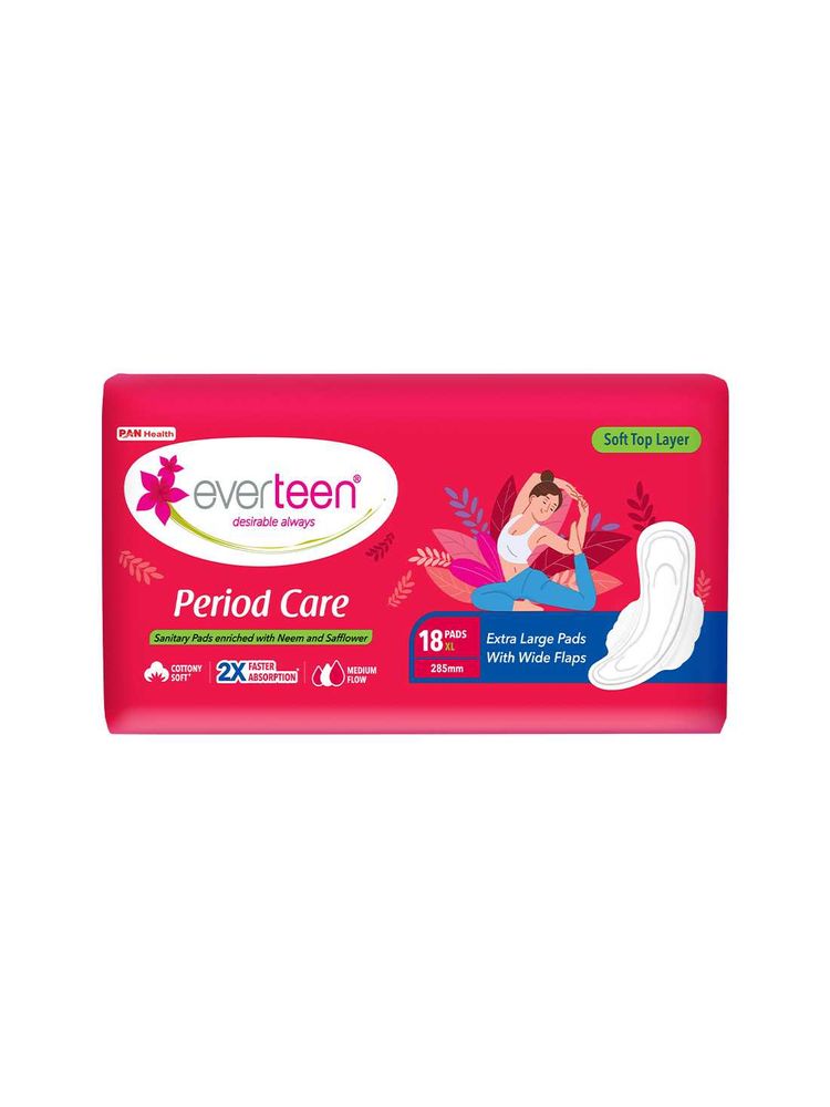 Everteen Period Care XL Soft Sanitary Napkins Pads - Neem & Safflower, Medium Flow-image-39