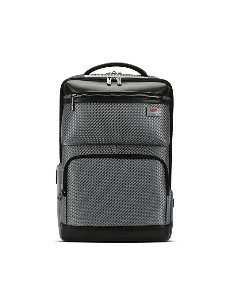 VIP Urban Grey Laptop Backpack 25L with 17 Inch Laptop Compartment, 5L Expander-image-1