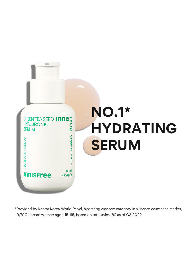 Innisfree Hyaluronic Acid Green Tea Seed Serum For Glowing & Hydrated Skin-image-15
