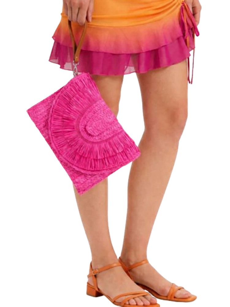 EcoRight Raffia Clutch- Blush Tide-image-25