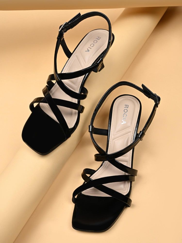 ROCIA Black Women Kitten Heels-picture-14