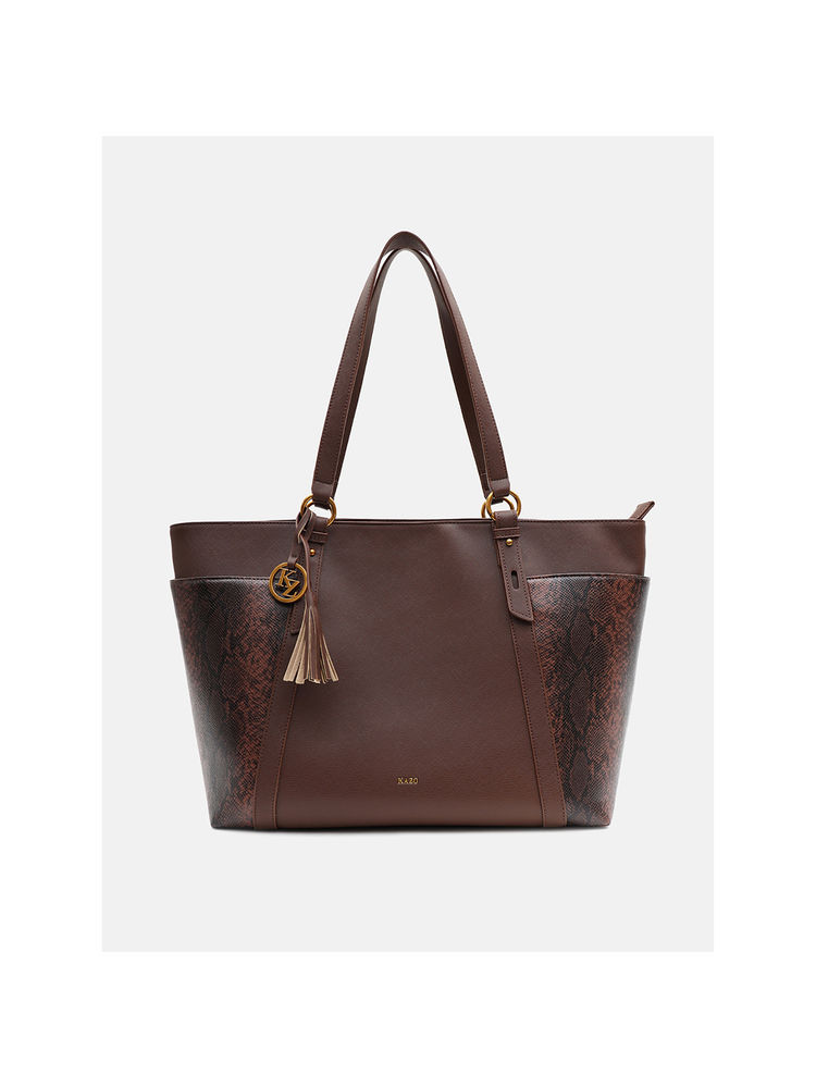 kazo fashion Kazo Brown Karl Tote Bag (L)-picture-42