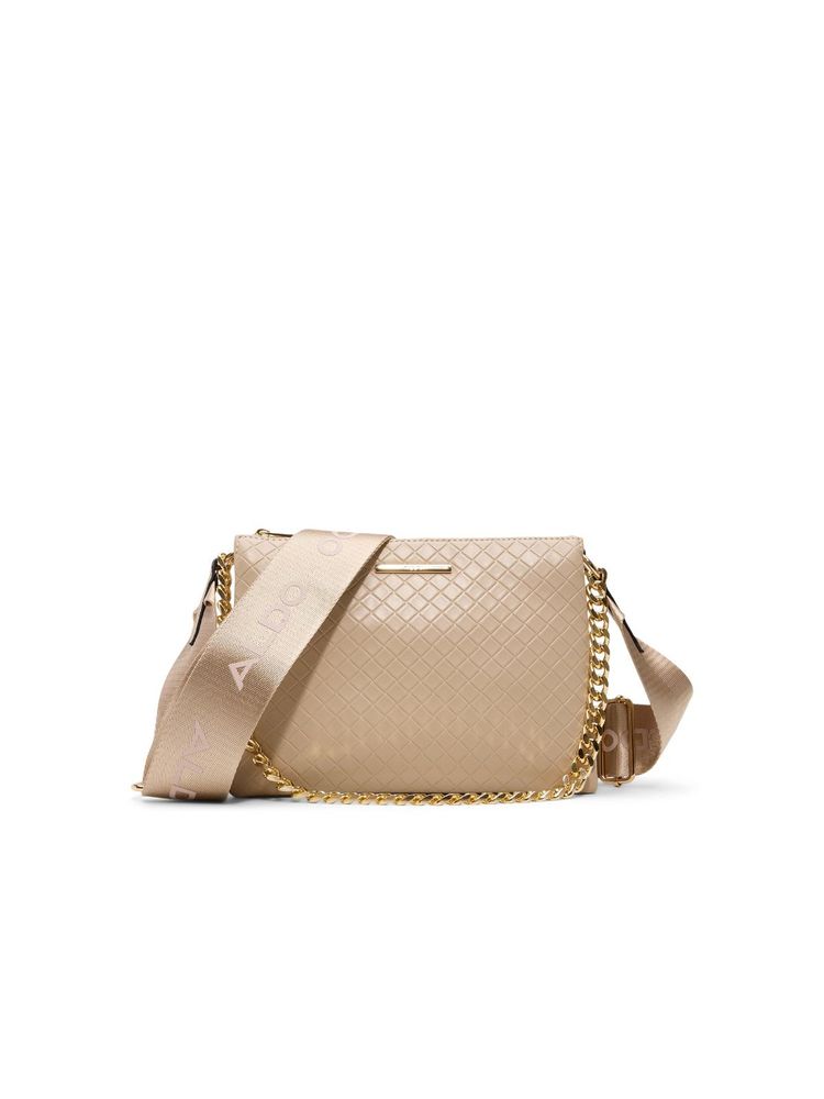 Aldo ETYSEAN Womens Beige Cross Body Sling Bag With Detachable Strap & Chain-picture-16