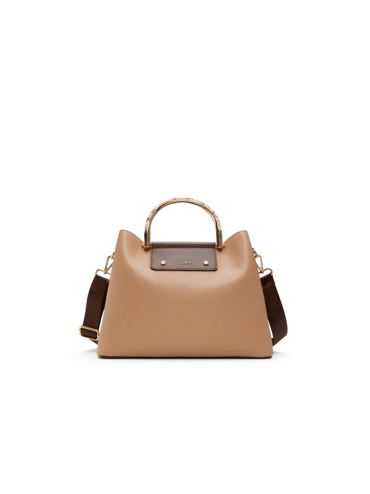 Aldo SLOANA Womens Brown Satchel Bag With Detachable Strap-picture-28
