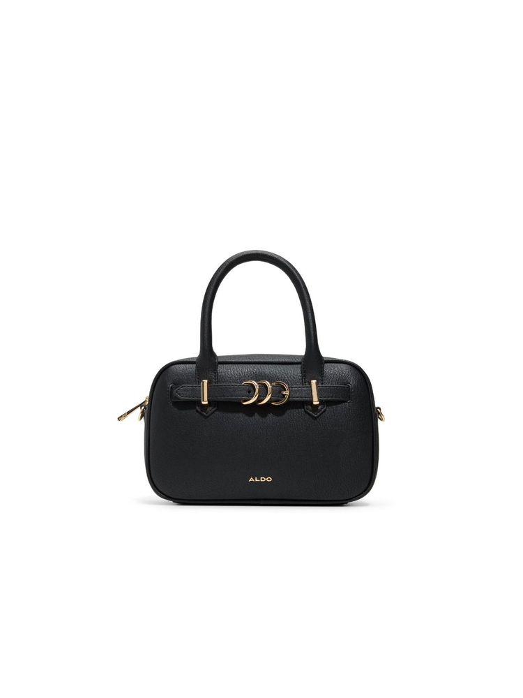 Aldo VALEDELDARR Womens Black Satchel Bag With Detachable Strap