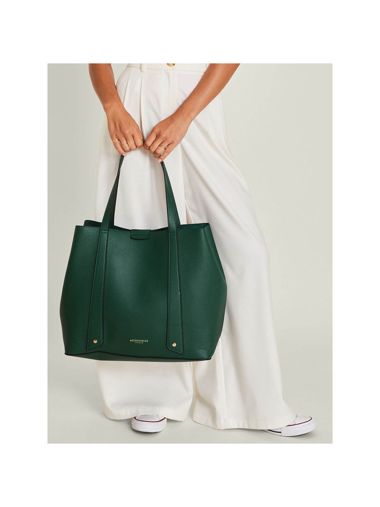 Accessorize London Women'S Green Soft Faux Leather Shoulder Bag-picture-19