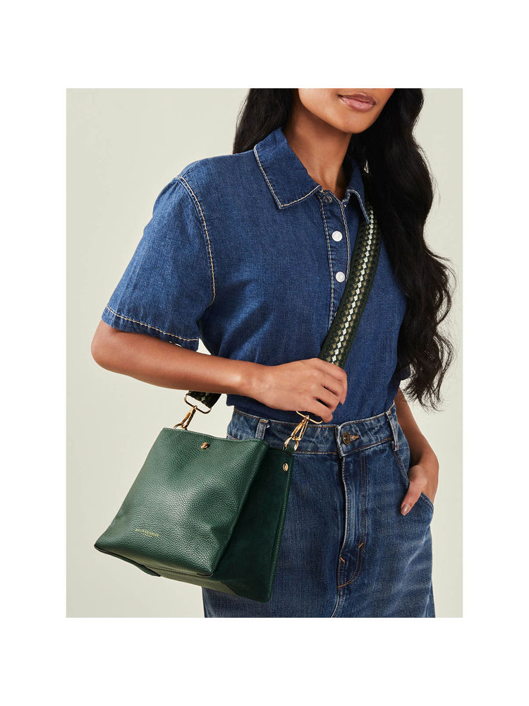Accessorize London Women'S Green Webbing Strap Sling Bag-picture-22