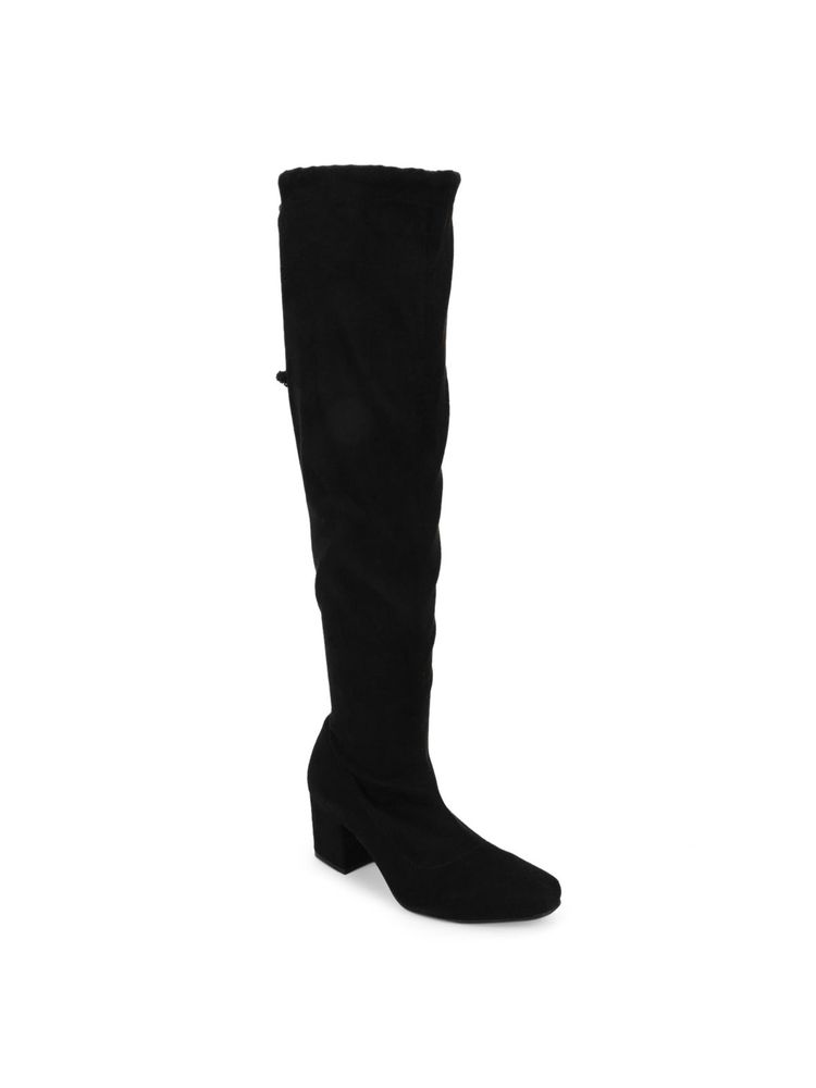 Truffle Collection Black Solid Boots-picture-20