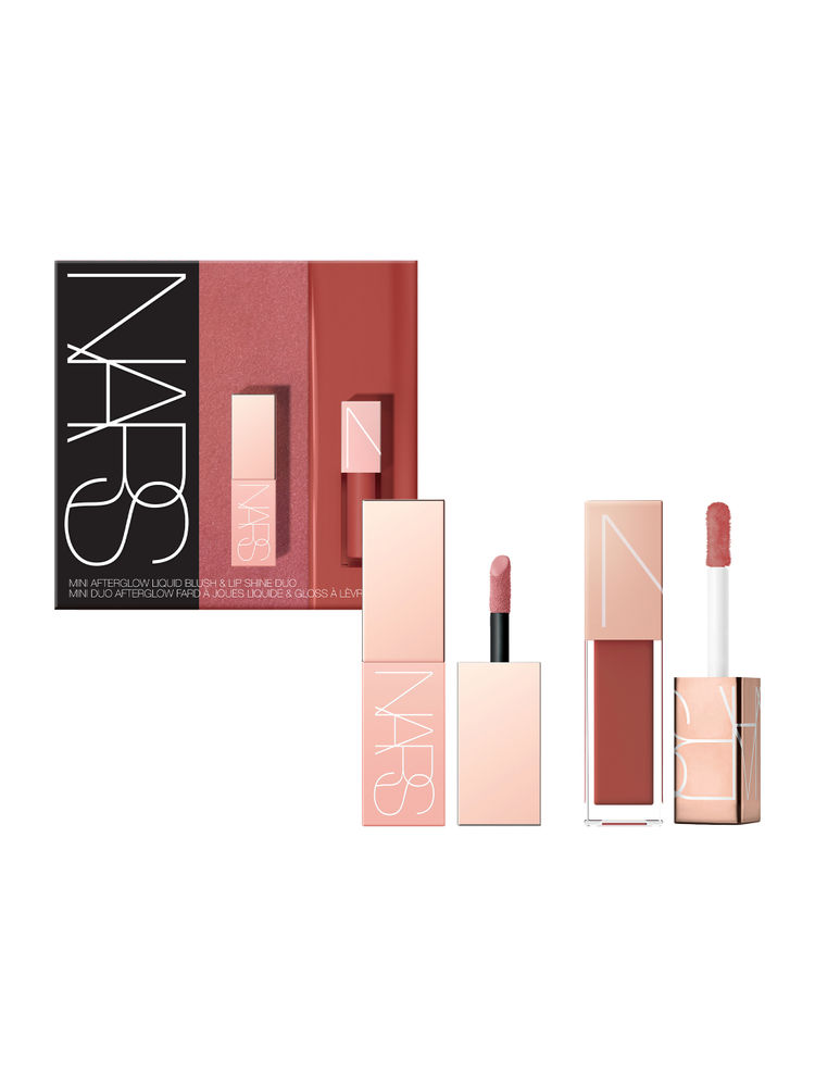 NARS Mini Afterglow Liquid Blush & Lip Shine Duo - (Dolce Vita & Aragon)-picture-29