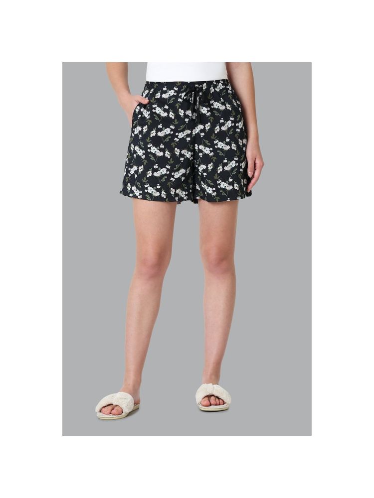van heusen woman lingerie and athleisure Van Heusen Women Allover Print & Functional Pocket Lounge Shorts - Anemone Flora-picture-12
