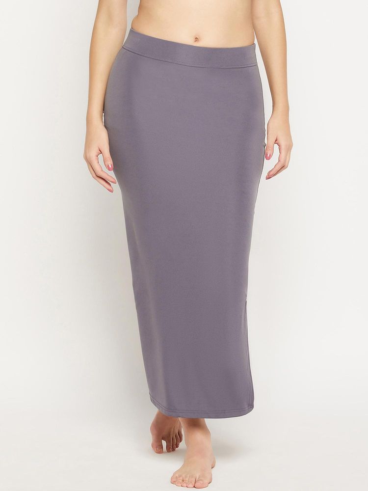 G Heist Women Grey Solid Seamless Saree Shapewear-image-25