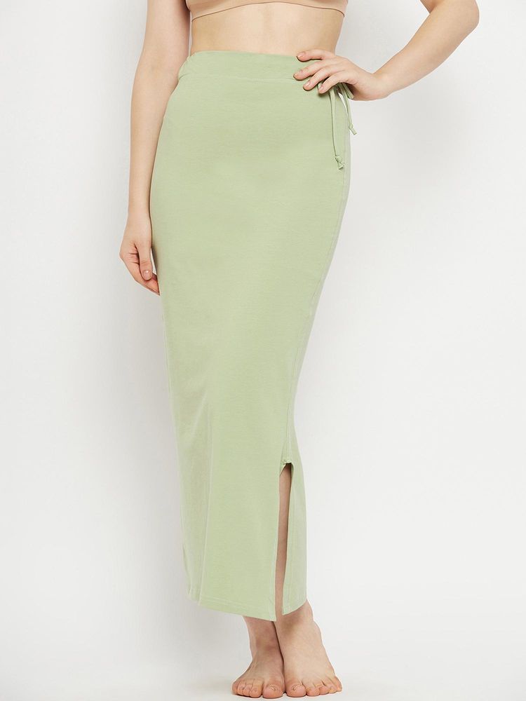 G Heist Women Green Solid Seamless Saree Shapewear-picture-13