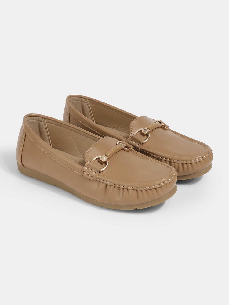 Lemon & Pepper Women Brown Loafers-picture-25