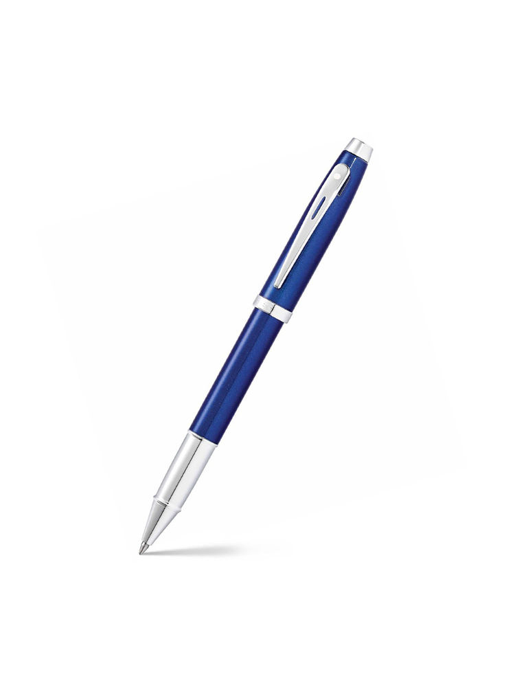 Sheaffer 9339 Gift 100 Rollerball Pen - Glossy Blue with Chrome Plated Trim-image-2