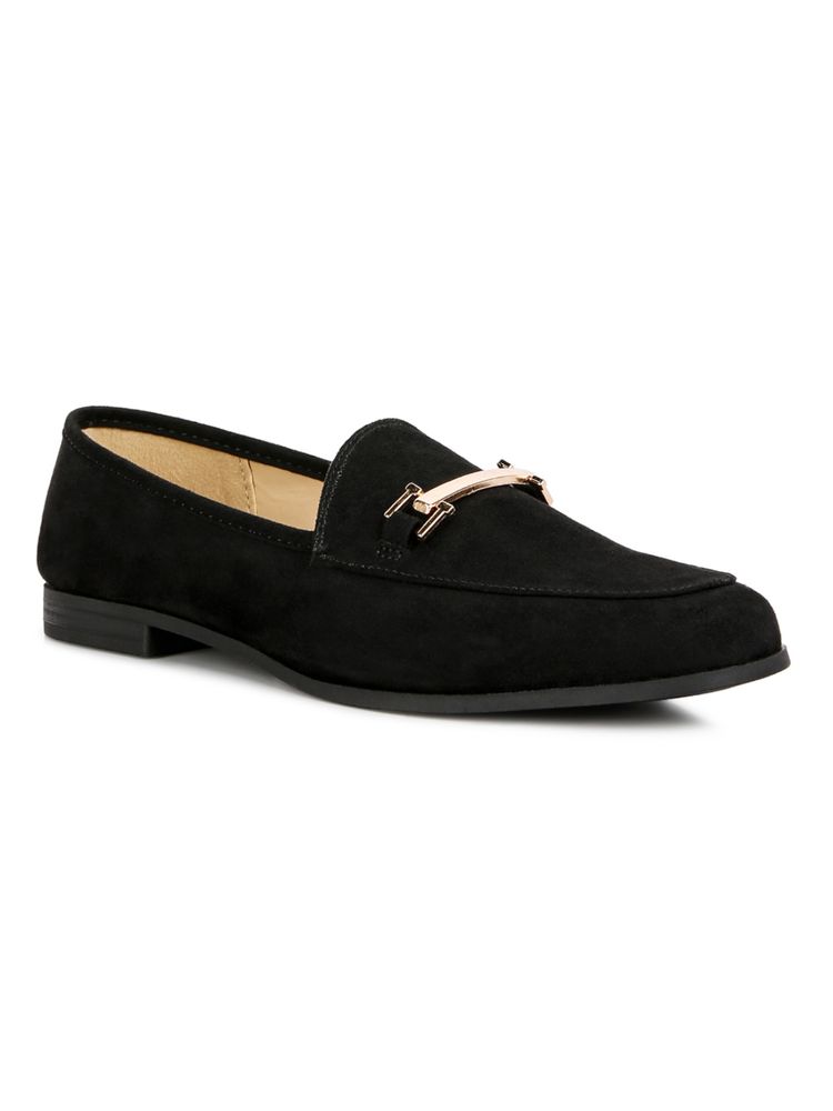 London Rag Solid Black Loafers-picture-22